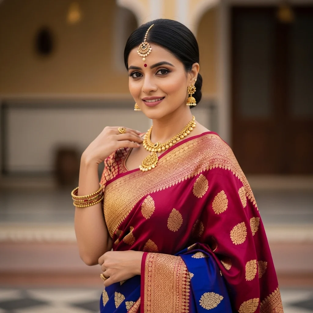 Classic Saree Captions for Instagram