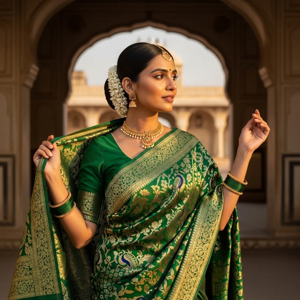 traditional-outfit-saree-captions