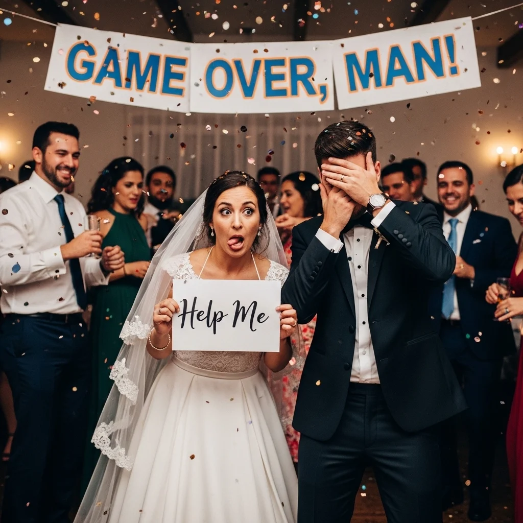 Funny Wedding Vibes Captions