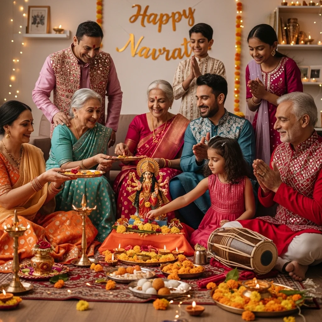 Love and Family Navratri Captions for Instagram