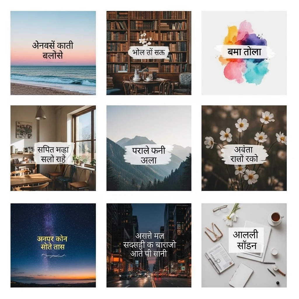 Aesthetic Captions for Instagram in Hindi