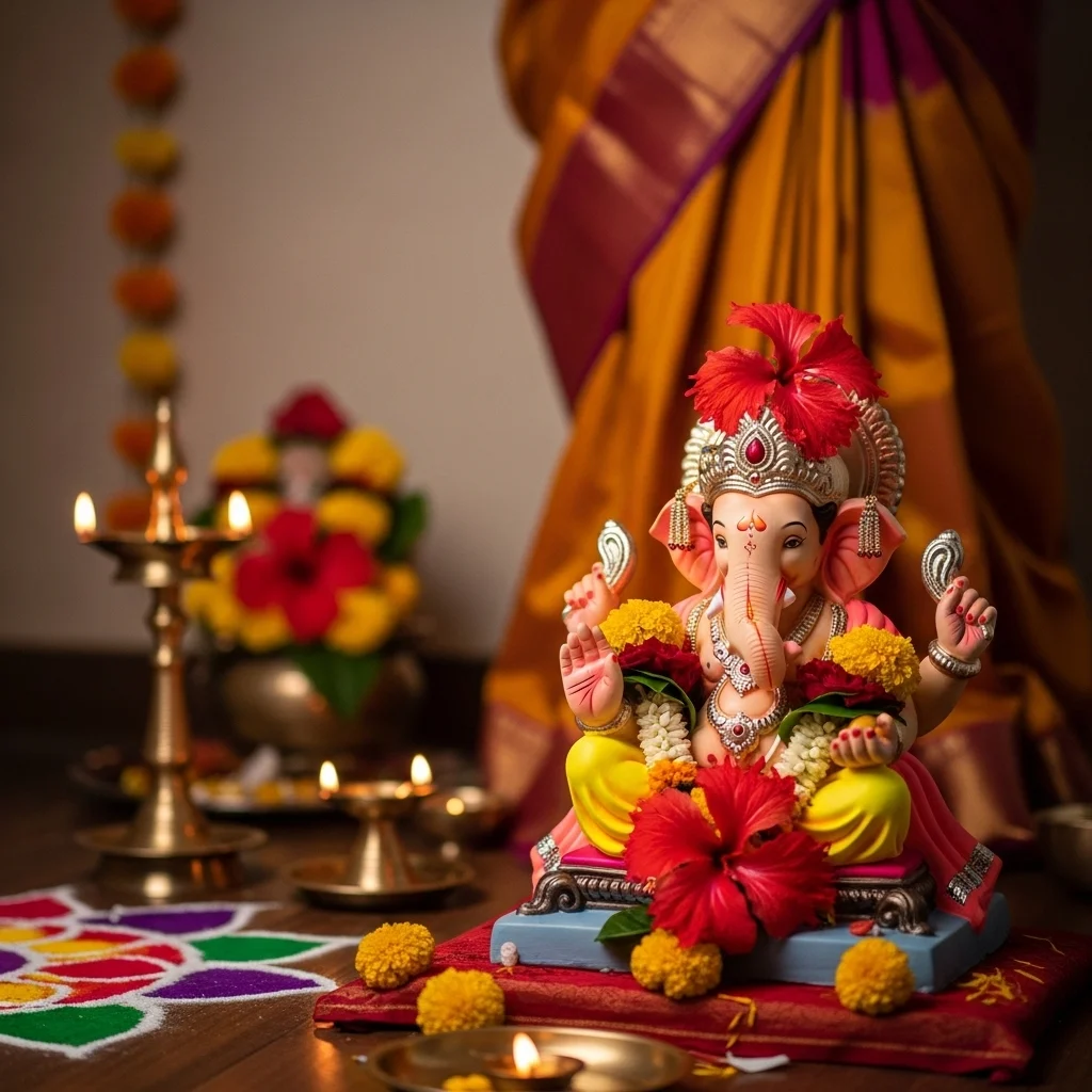 Aesthetic Ganpati Captions for Instagram in Marathi