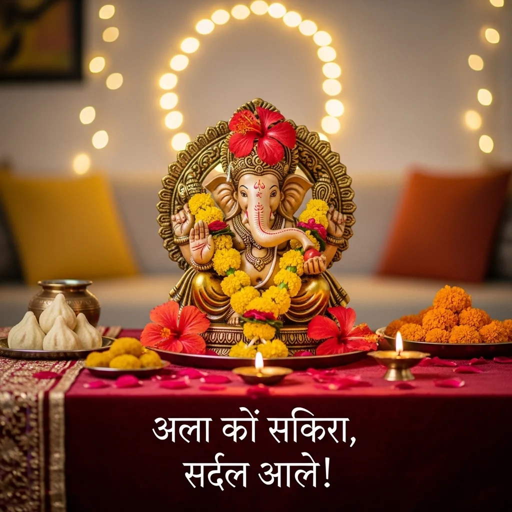 ЁЯМ╝ Aesthetic Ganpati Captions for Instagram Marathi