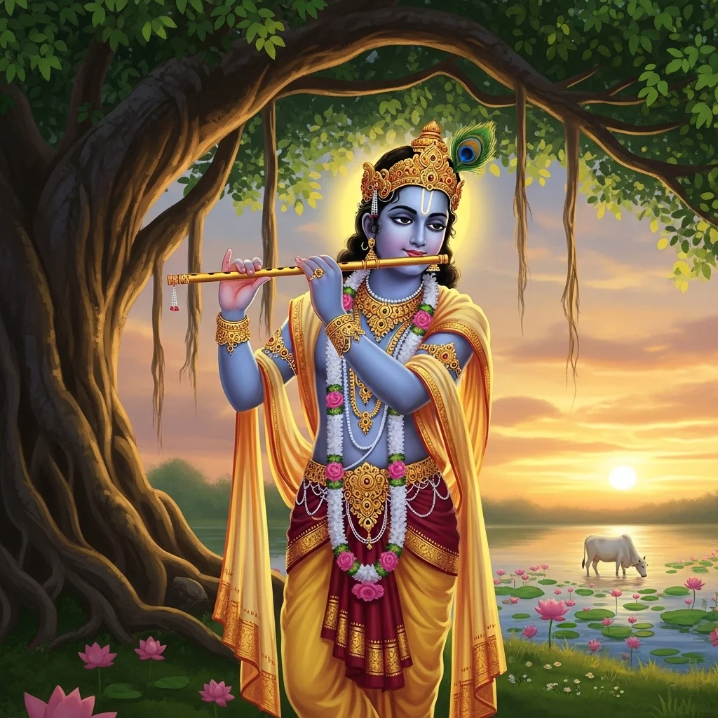 Aesthetic Krishna Captions for Instagram