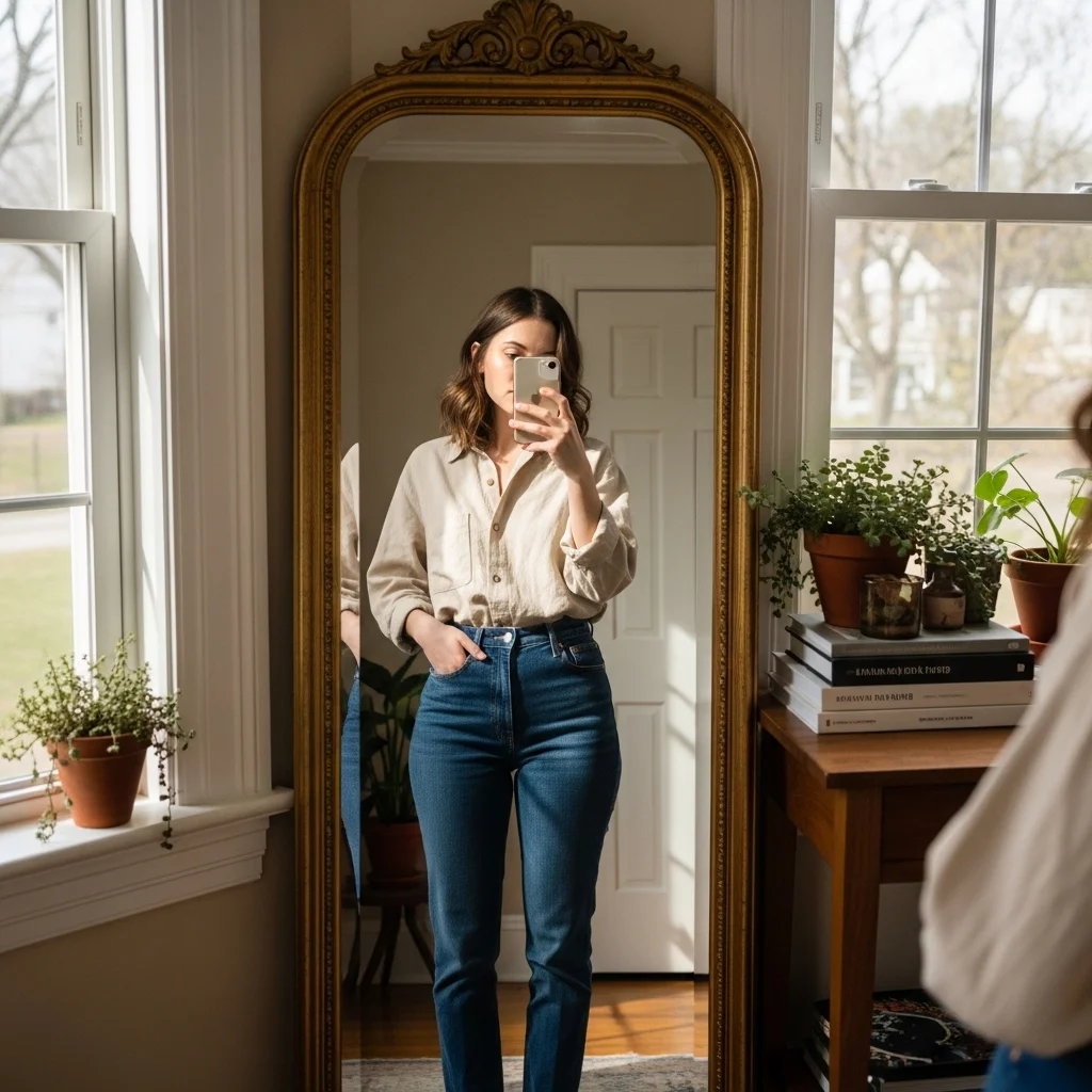 Aesthetic Mirror Selfie Captions