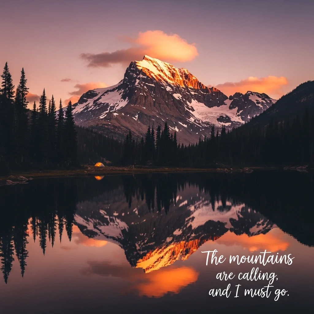 Aesthetic Mountain Captions for Instagram