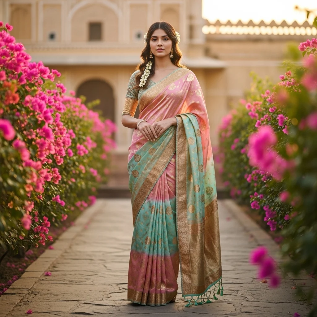 Aesthetic Saree Captions