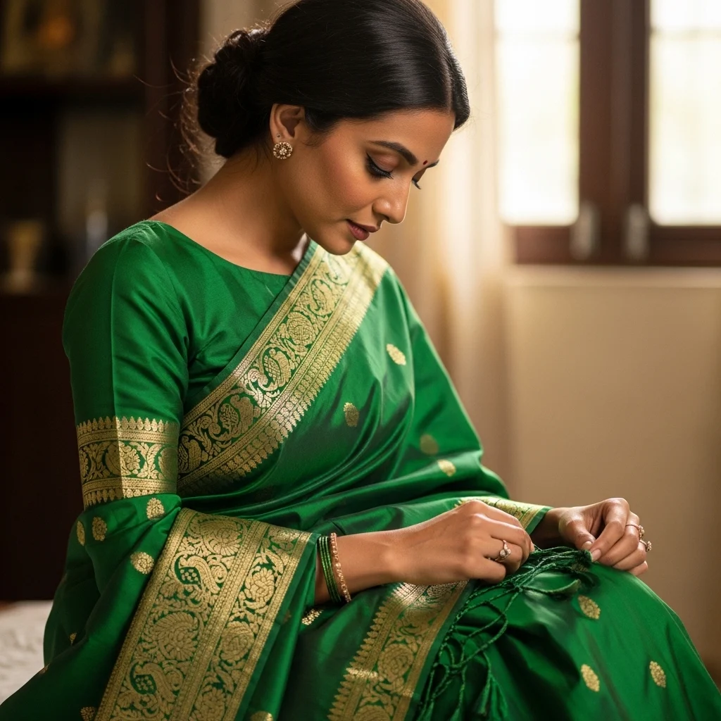 Classic Captions for Saree