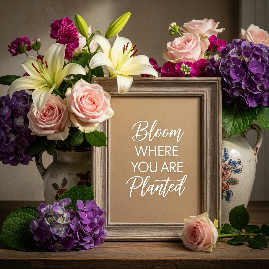 Classic Flower Captions for Instagram