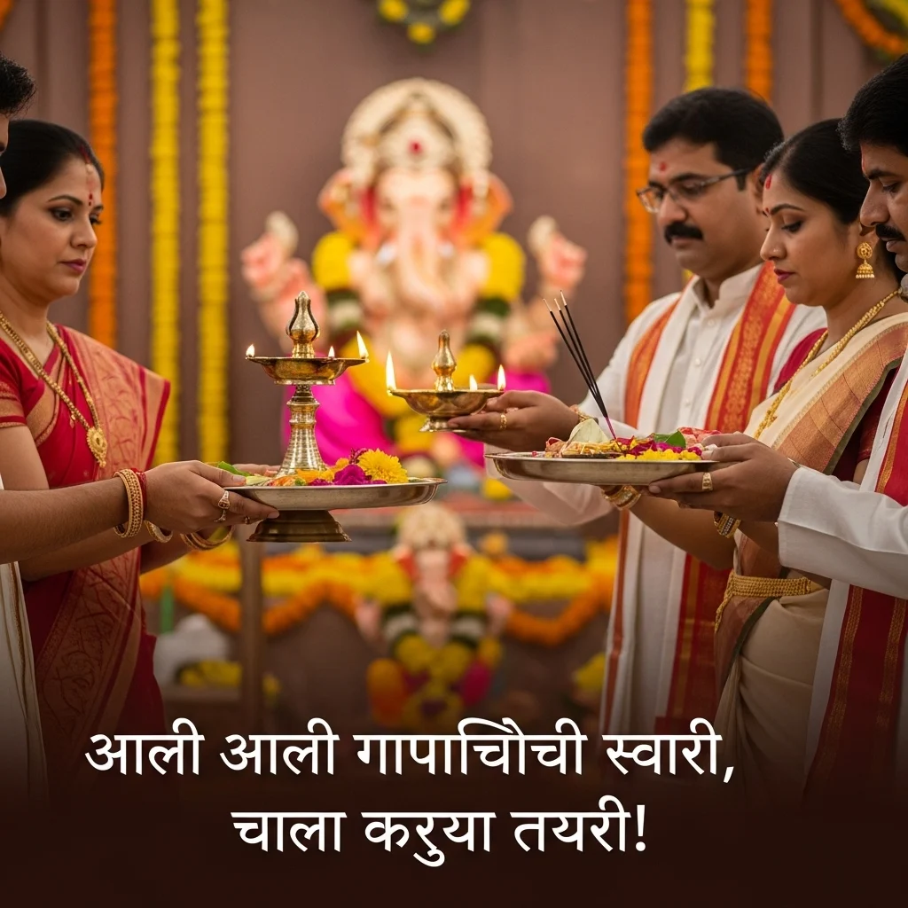Classic Ganpati Captions for Instagram in Marathi