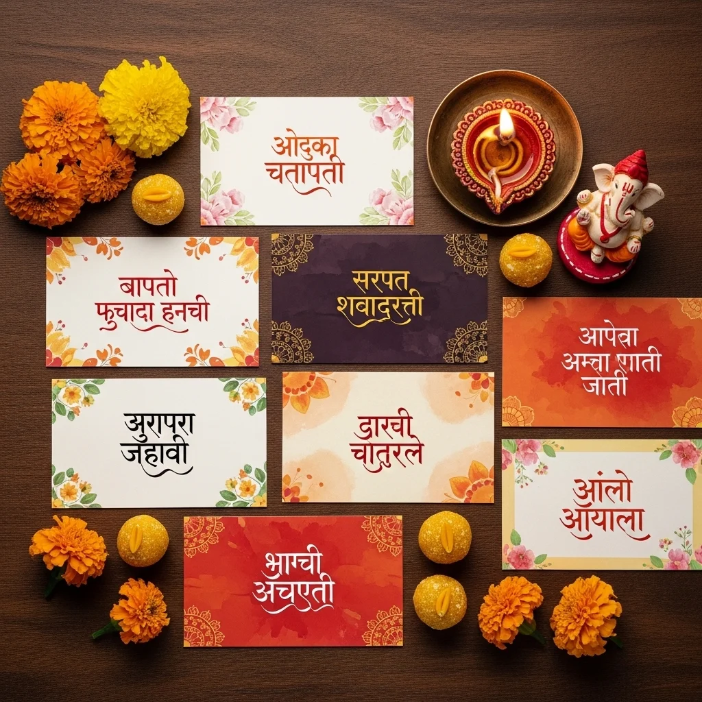 Classic Ganpati Captions for Instagram Marathi