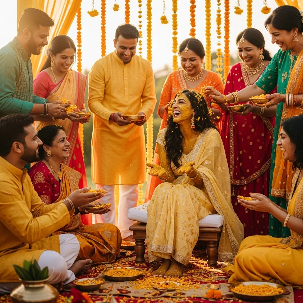 Classic Haldi Captions for Instagram