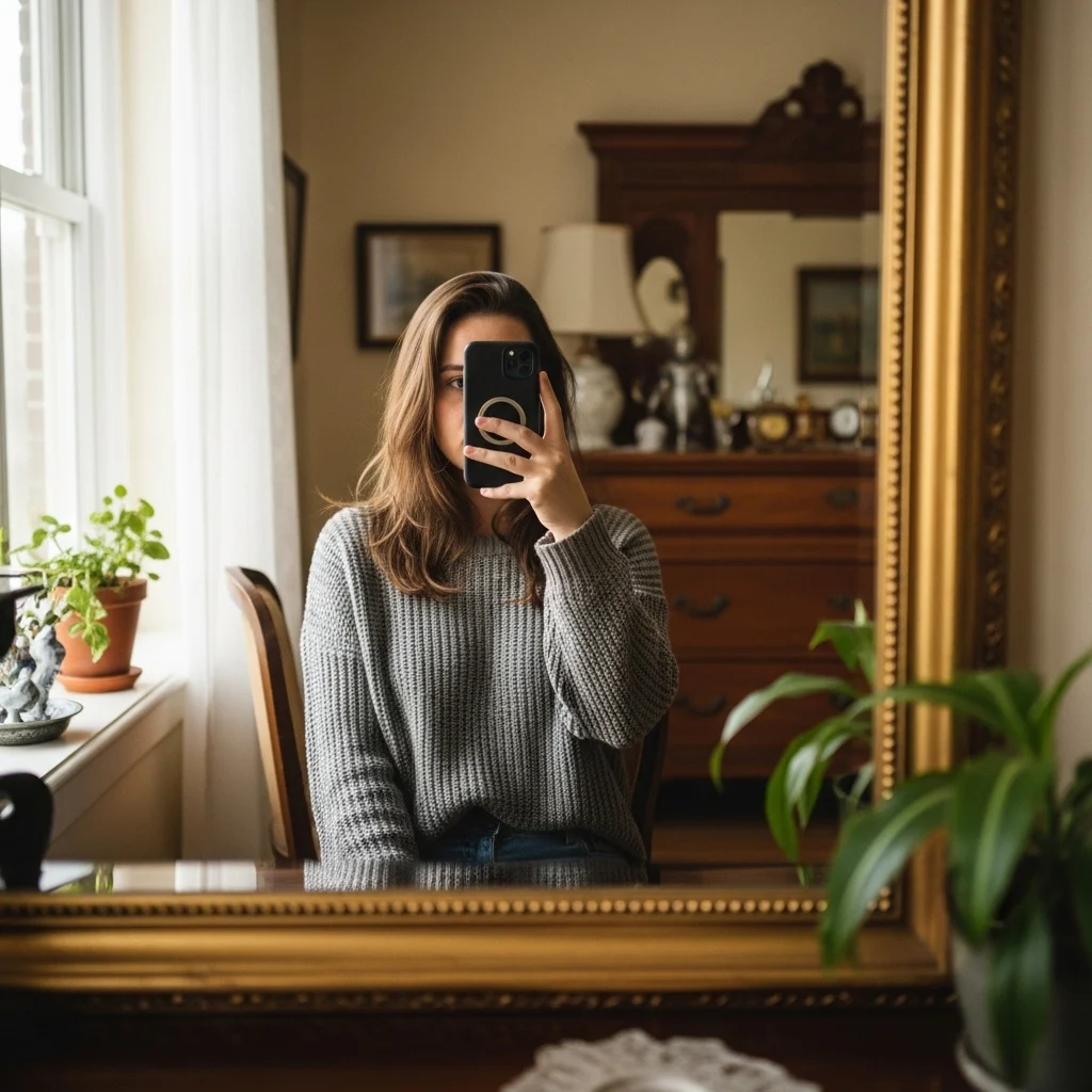 Classic Mirror Selfie Captions