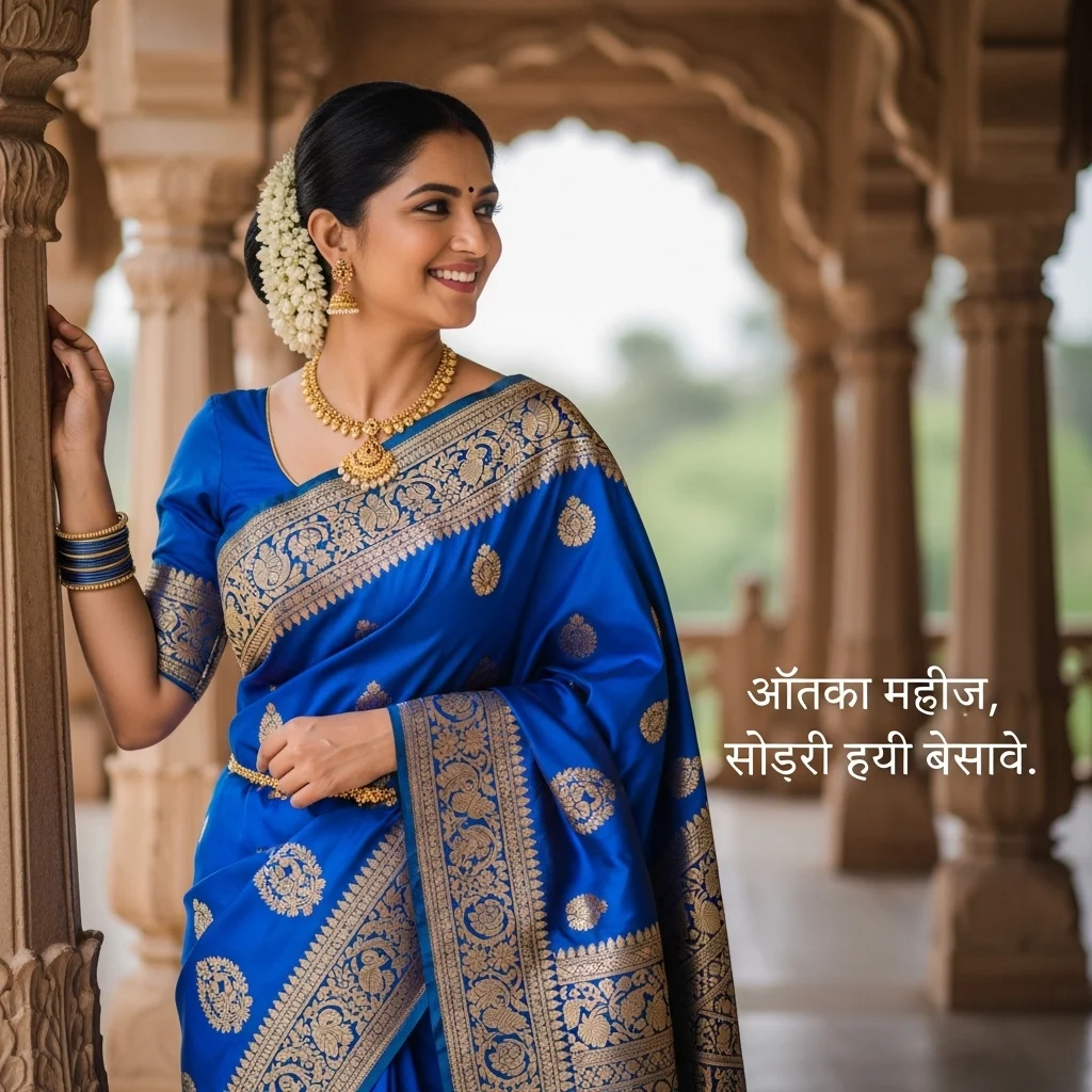 Classic Saree Captions for Instagram in Marathi