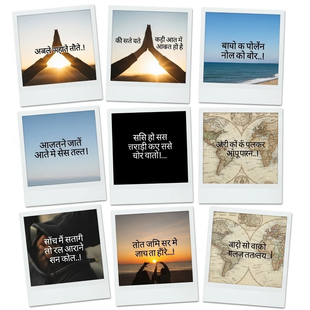 Classic Short Hindi Captions for Instagram