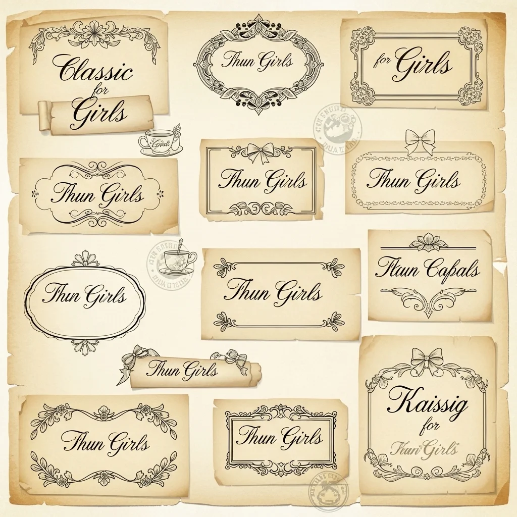 Classic Traditional Captions for Girls