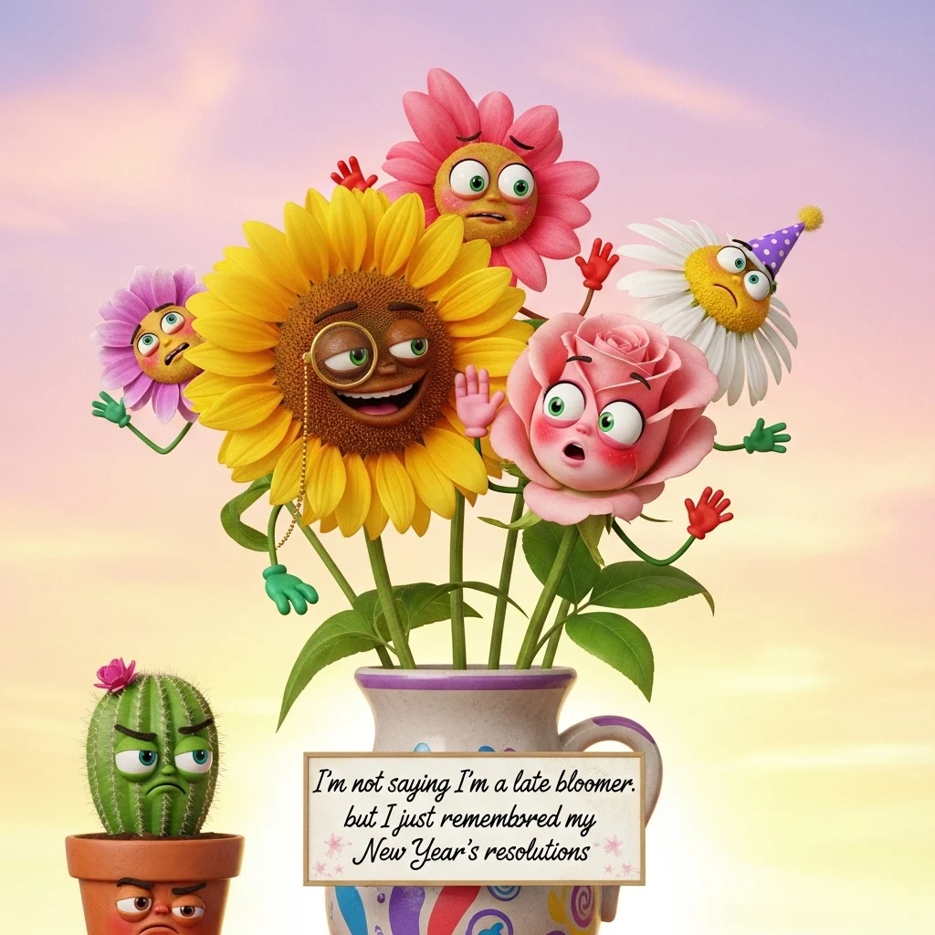 Funny Flowers Captions for Instagram