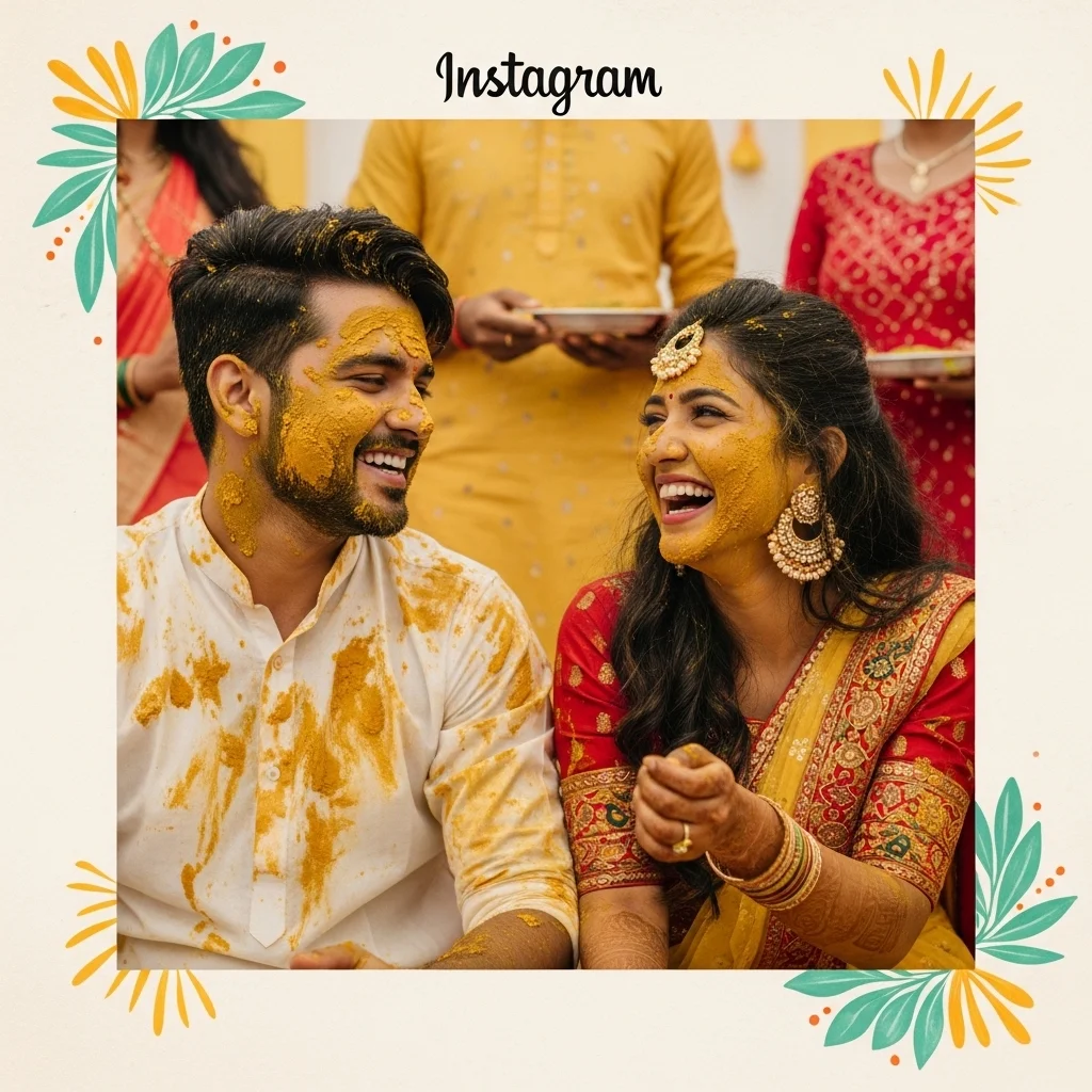 Funny Haldi Captions for Instagram