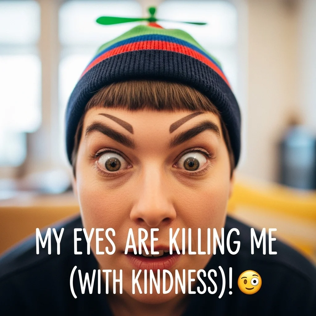 Funny Killing Eyes Captions for Instagram