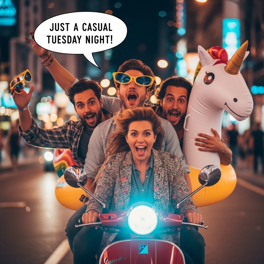 Funny Night Captions for Instagram