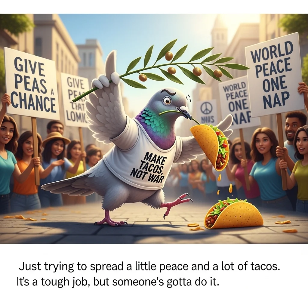 Funny Peace Captions for Instagram