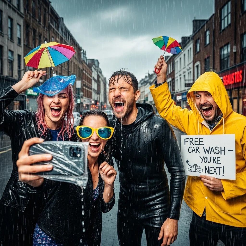 Funny Rain Captions for Instagram