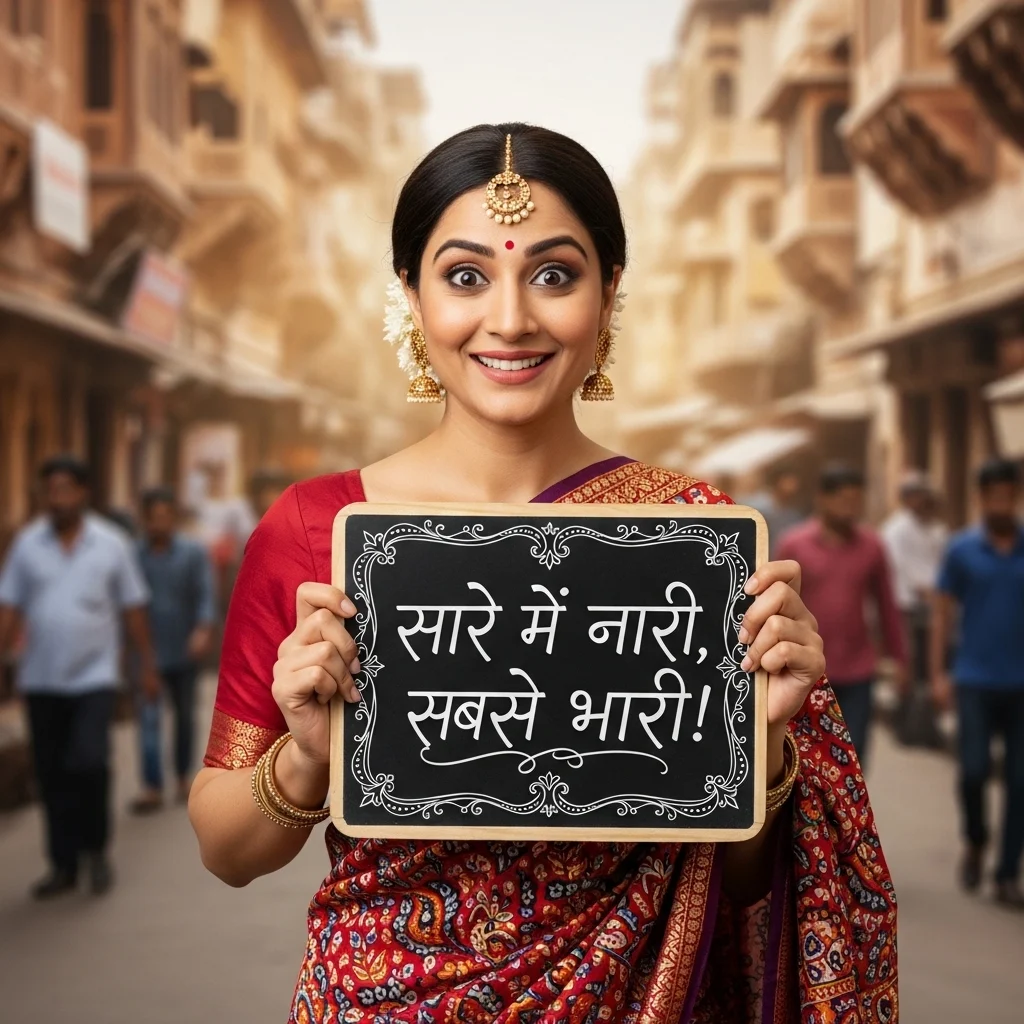 Funny Saree Captions in Hindi