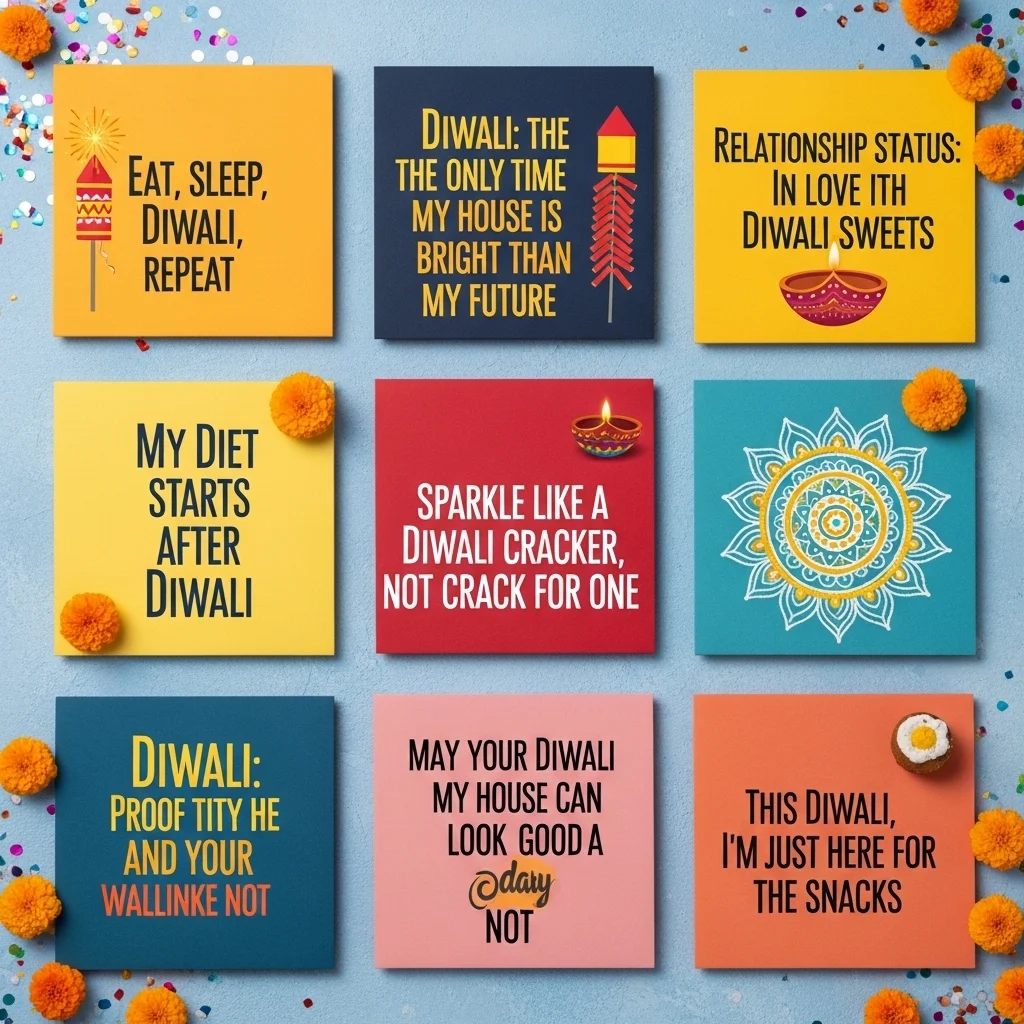 Funny Short Diwali Captions for Instagram