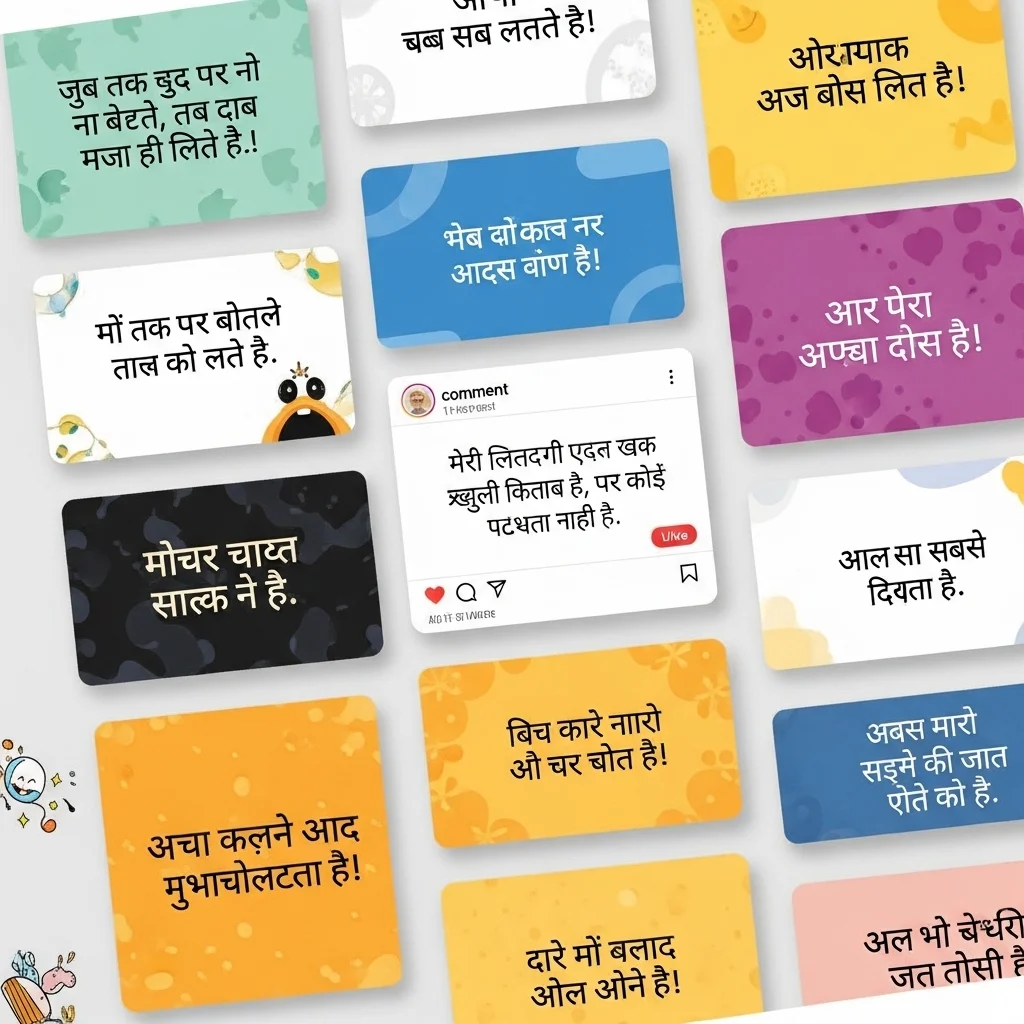 Funny Short Hindi Captions for Instagram