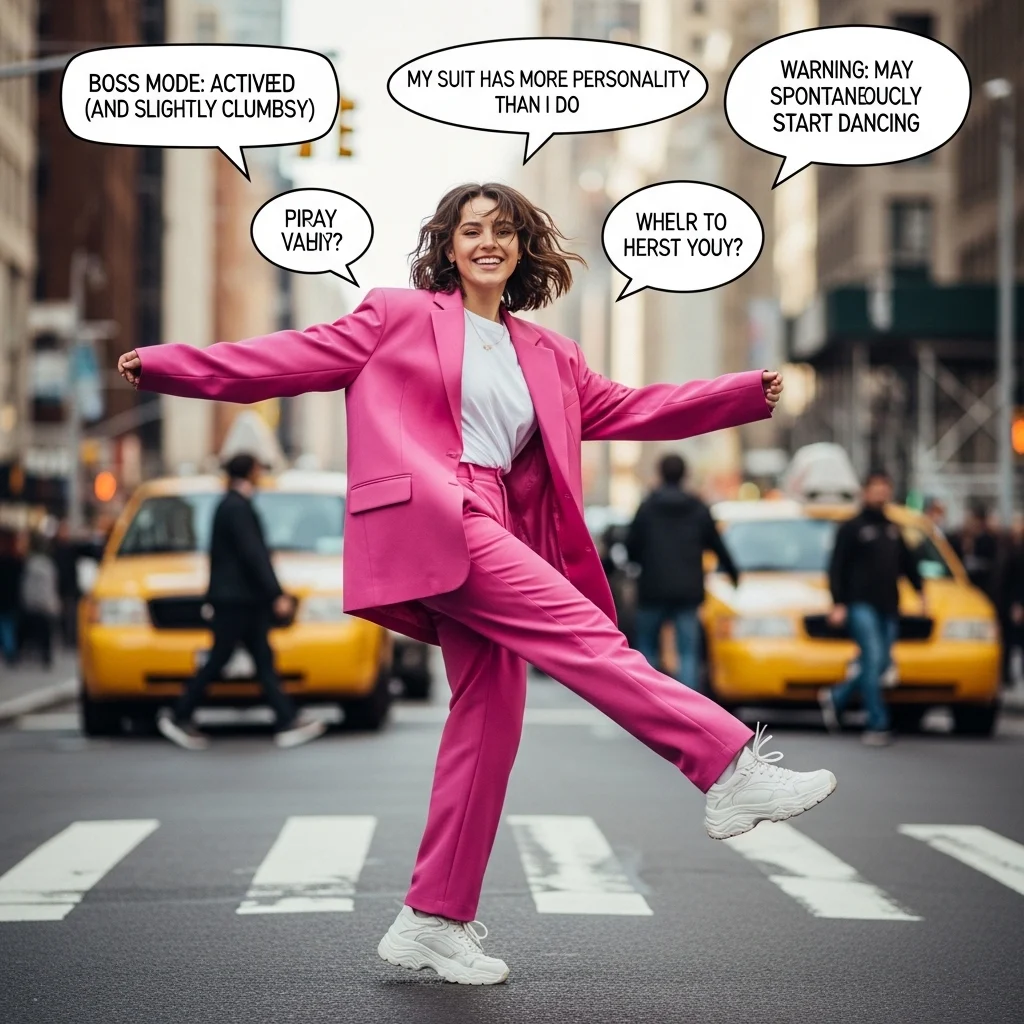 Funny Suit Captions for Instagram for Girl