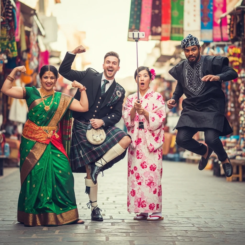 Funny Traditional Wear Captions for Instagram