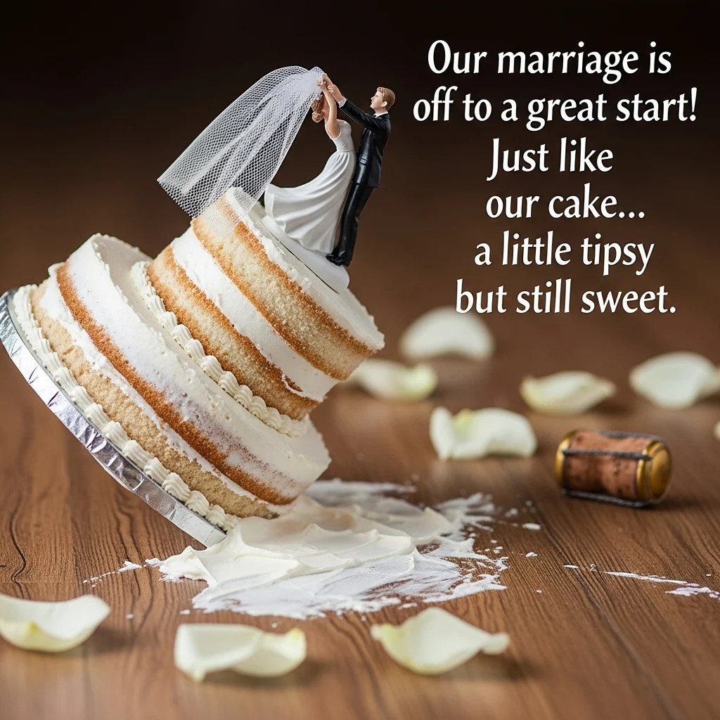 Funny Wedding Captions for Lighthearted Posts