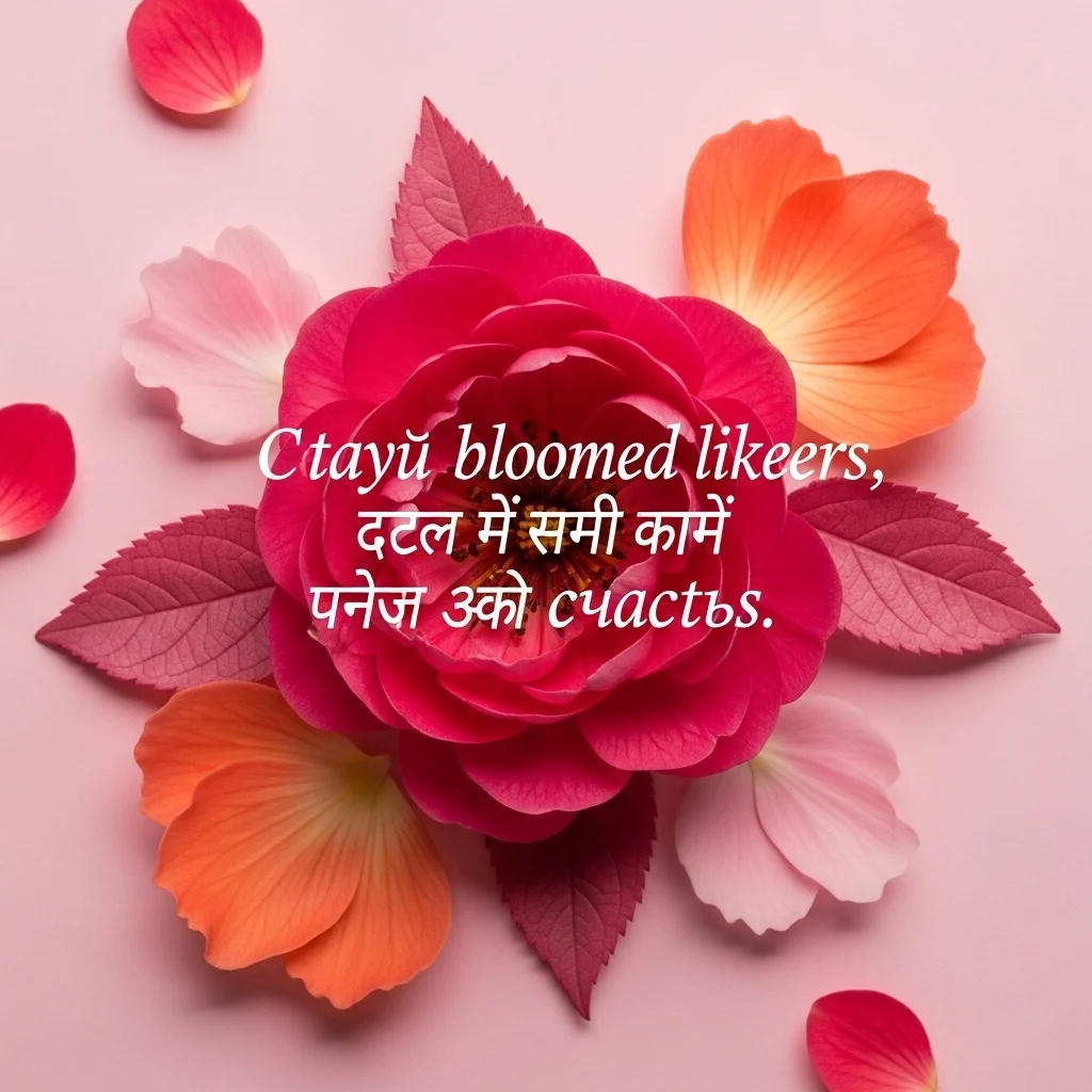 Hindi Aesthetic Flower Captions for Instagram 🌺🌸