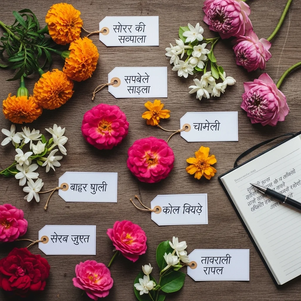 Hindi Flowers Captions for Instagram