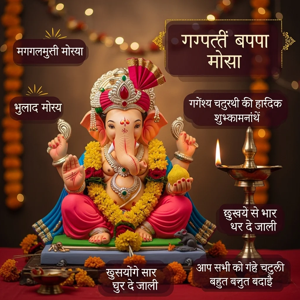Hindi Ganpati Captions for Instagram
