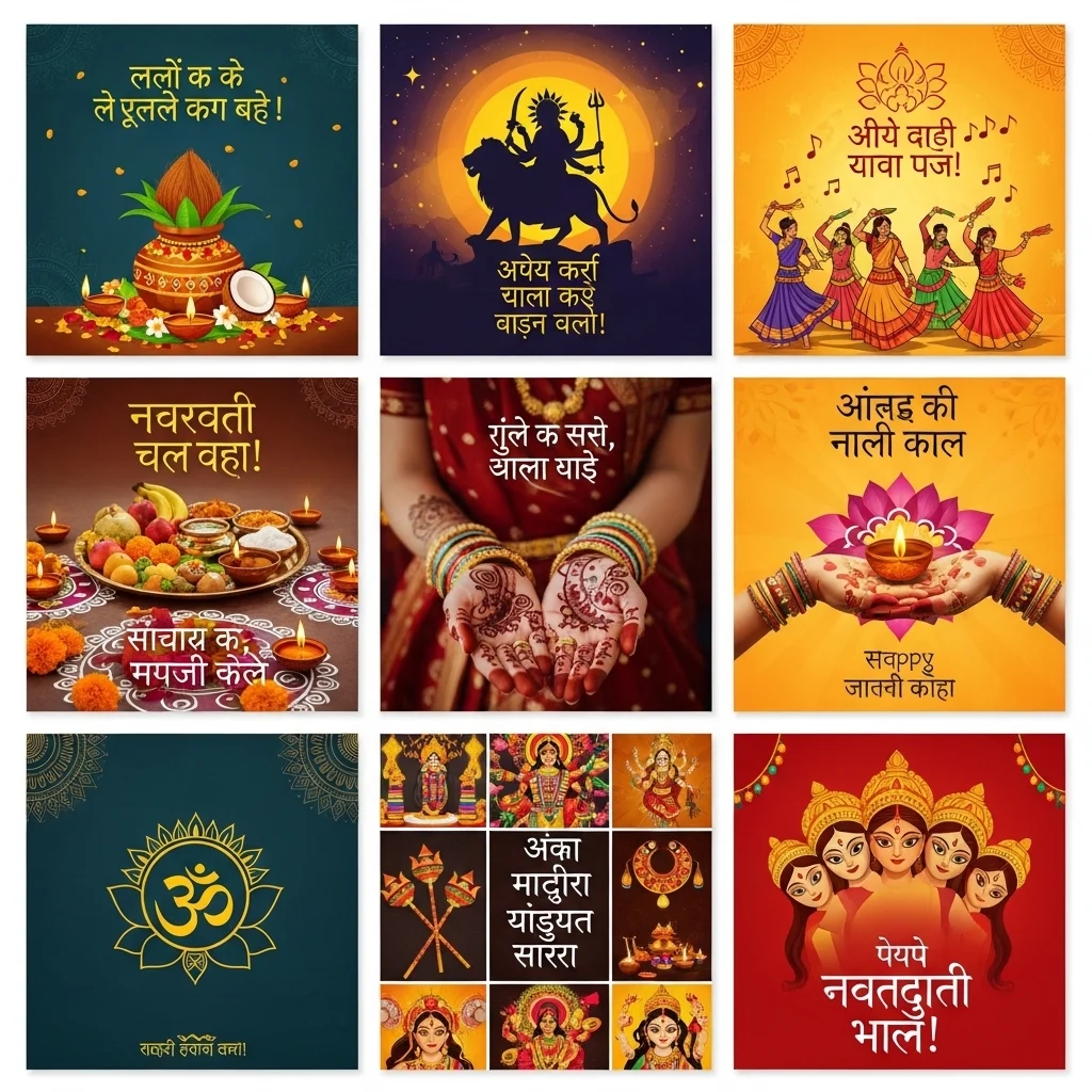 Hindi Navratri Captions for Instagram