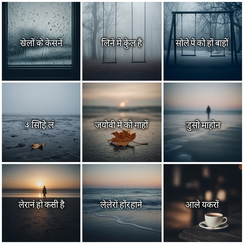 Hindi Short Sad Captions for Instagram