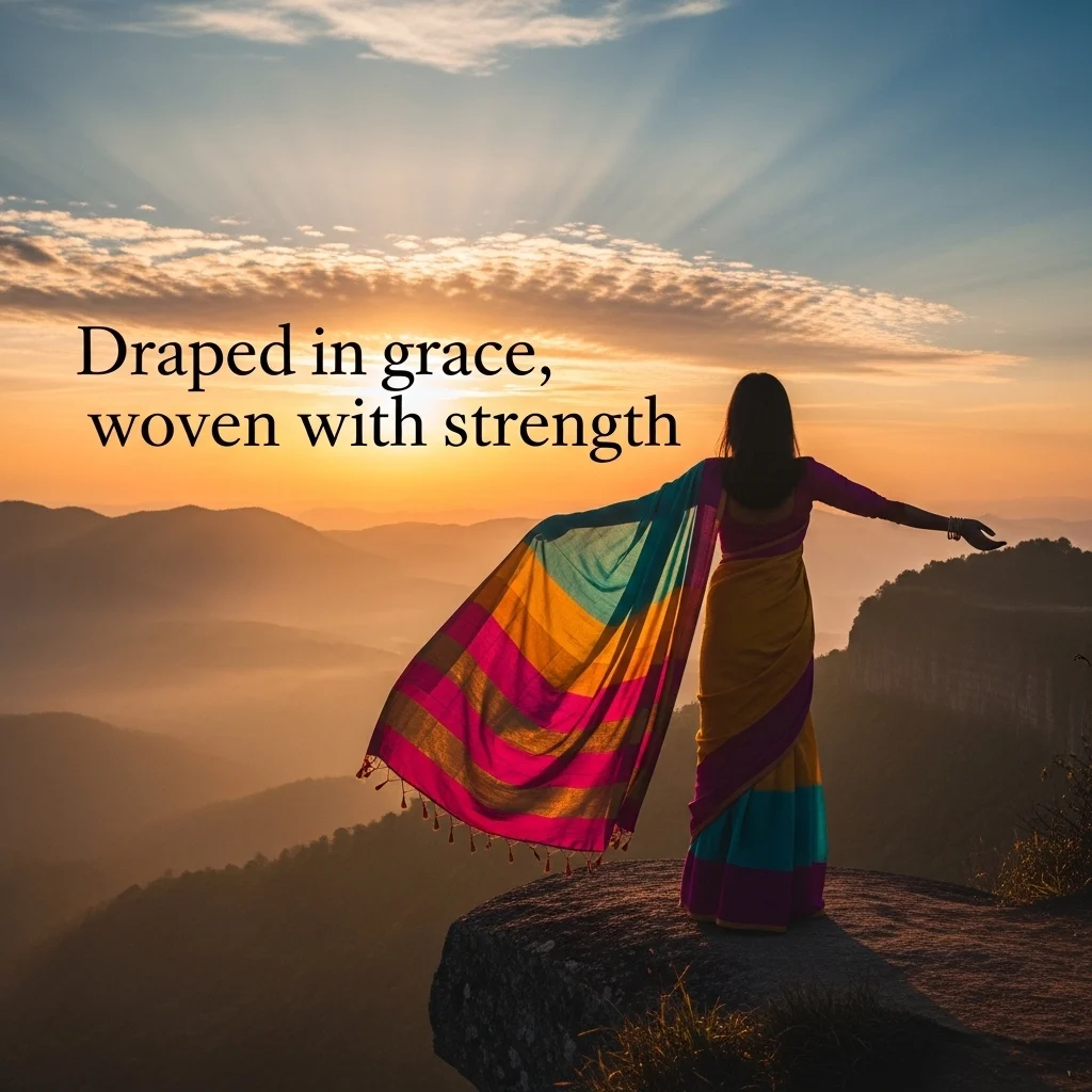 Inspirational Captions for Saree