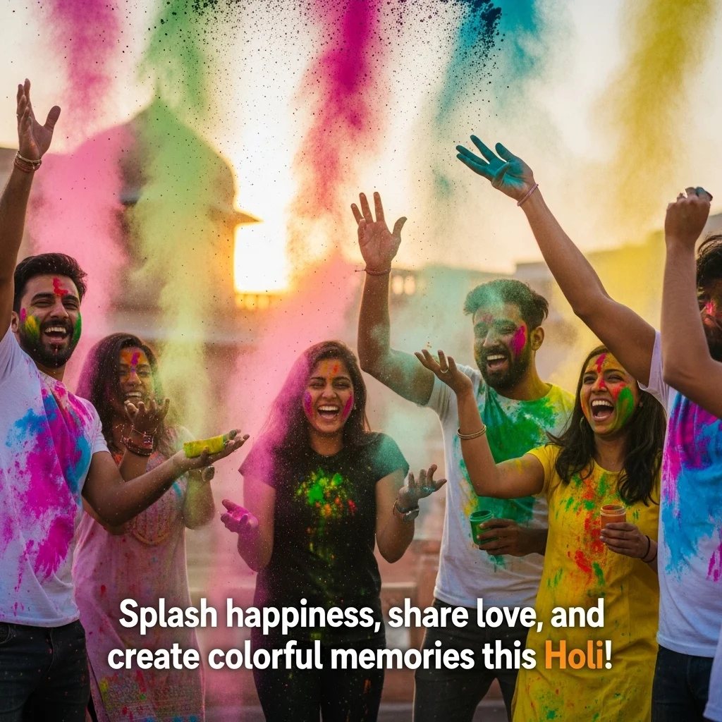 Inspirational Holi Captions for Instagram