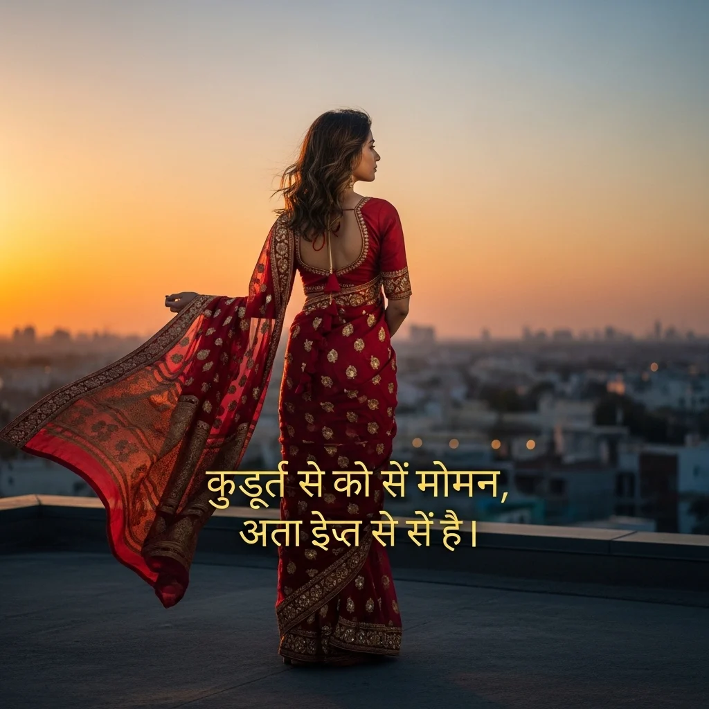 Inspirational Saree Captions in Hindi