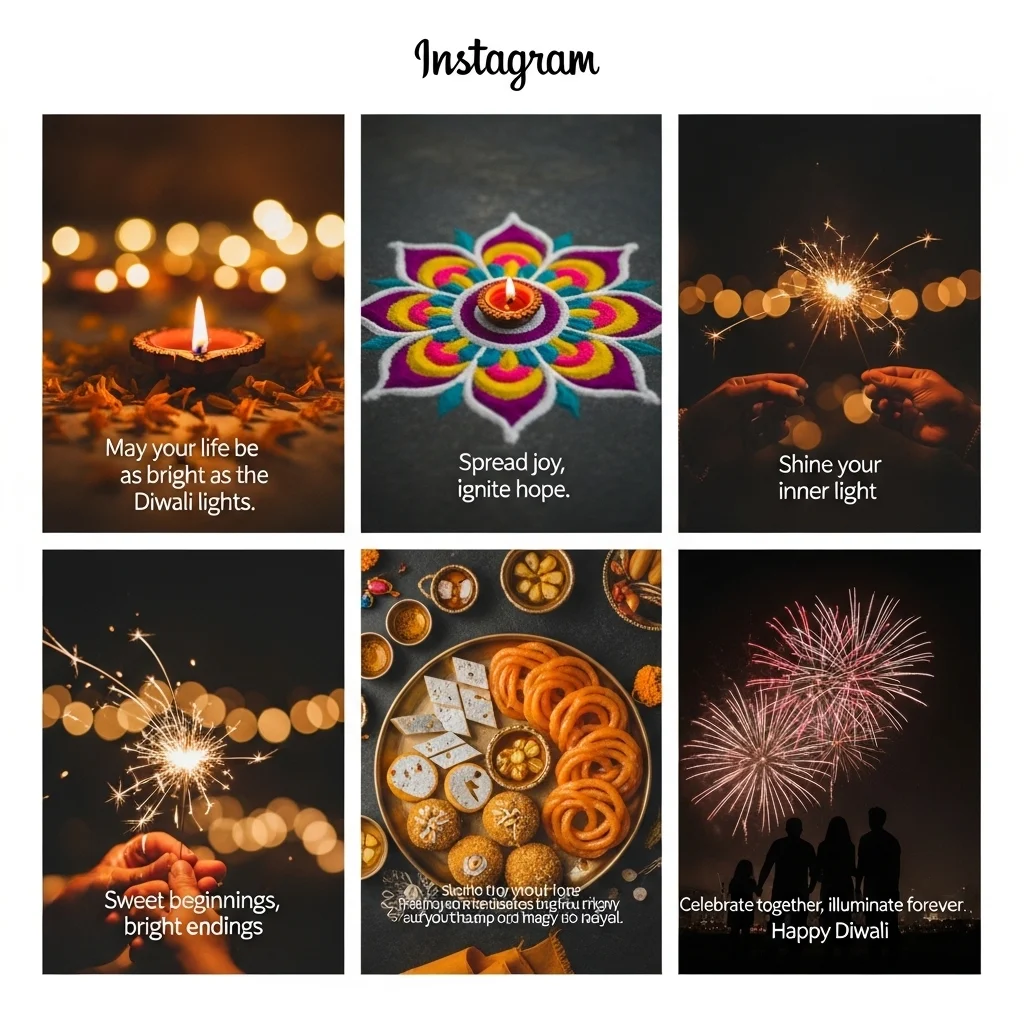 Inspirational Short Diwali Captions for Instagram