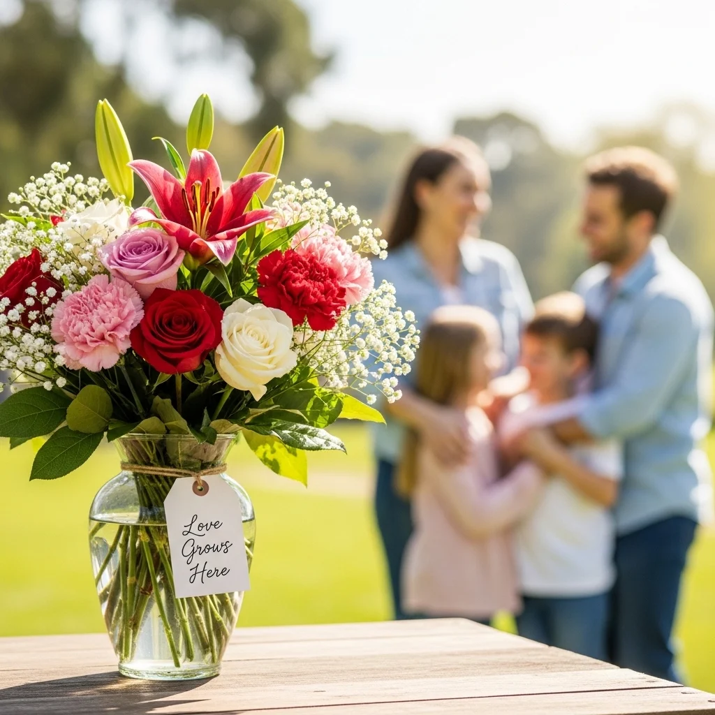 Love and Family Flowers Captions for Instagram