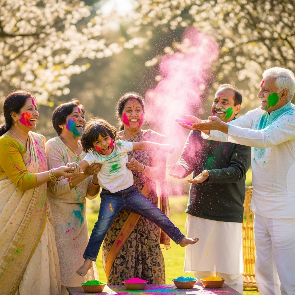 Love and Family Holi Captions for Instagram