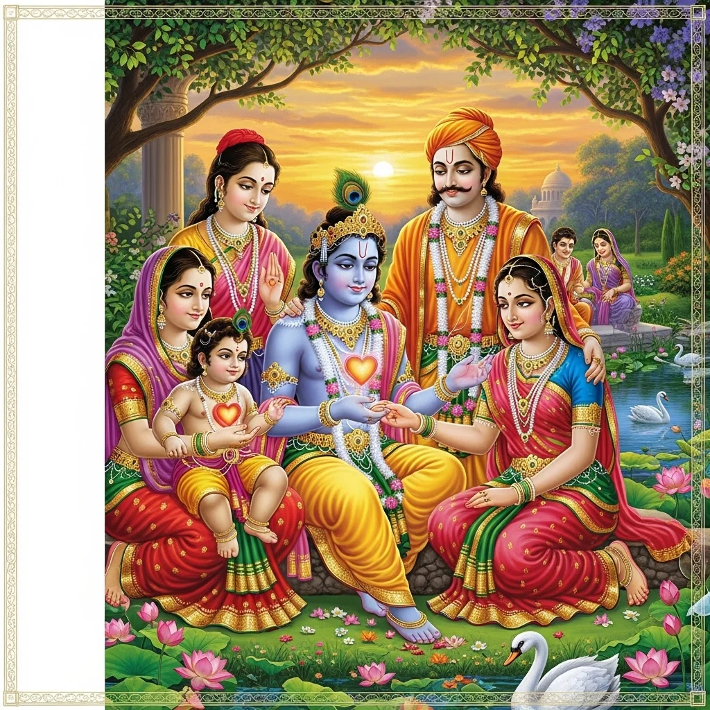 Love and Family Krishna Captions for Instagram