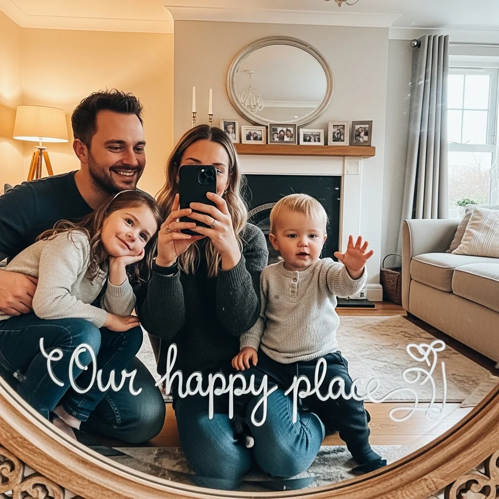 Love and Family Mirror Selfie Captions