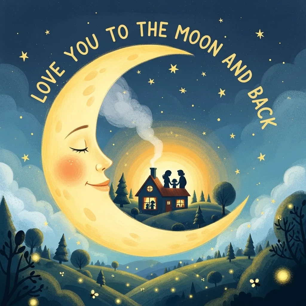 Love and Family Moon Captions