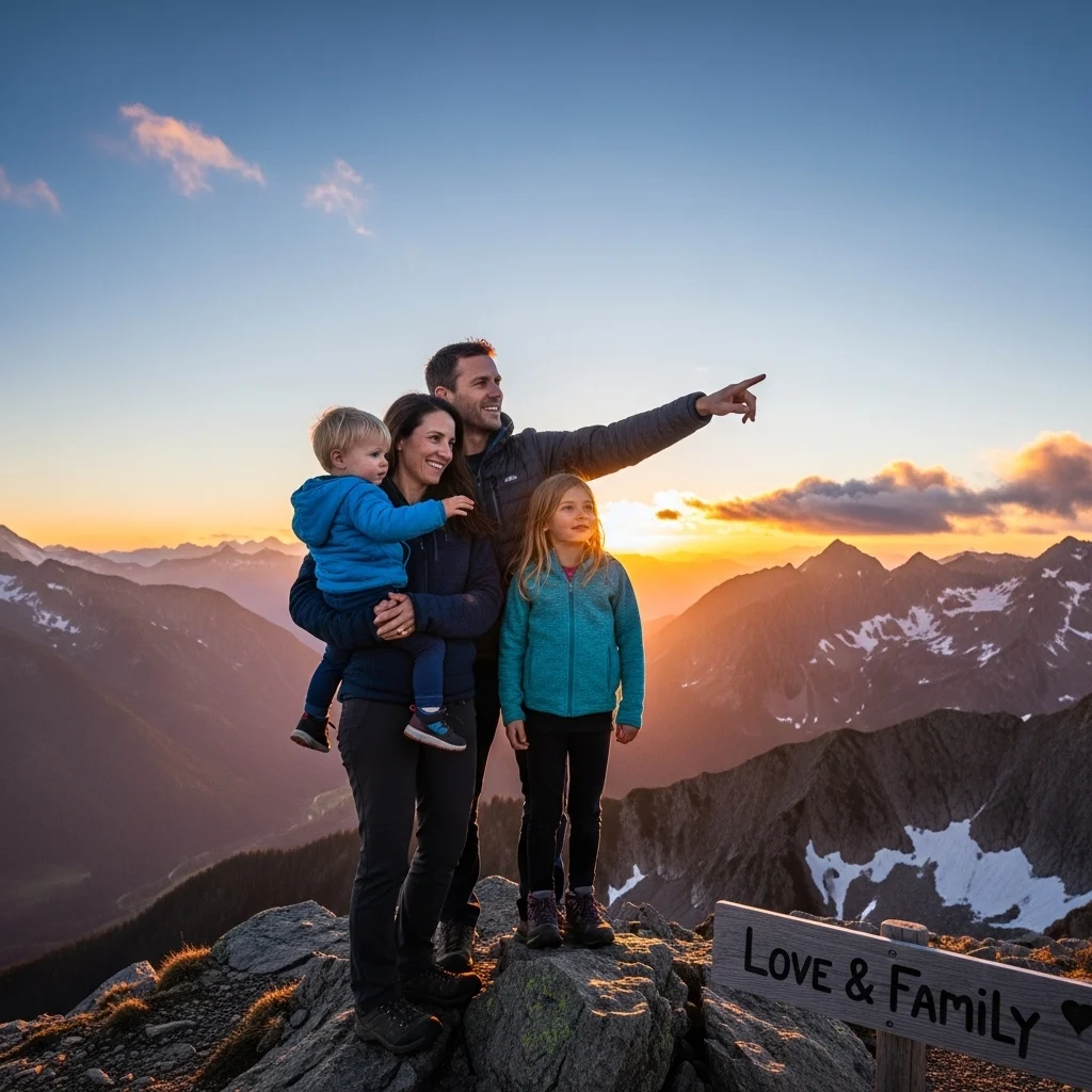 Love and Family Mountain Captions