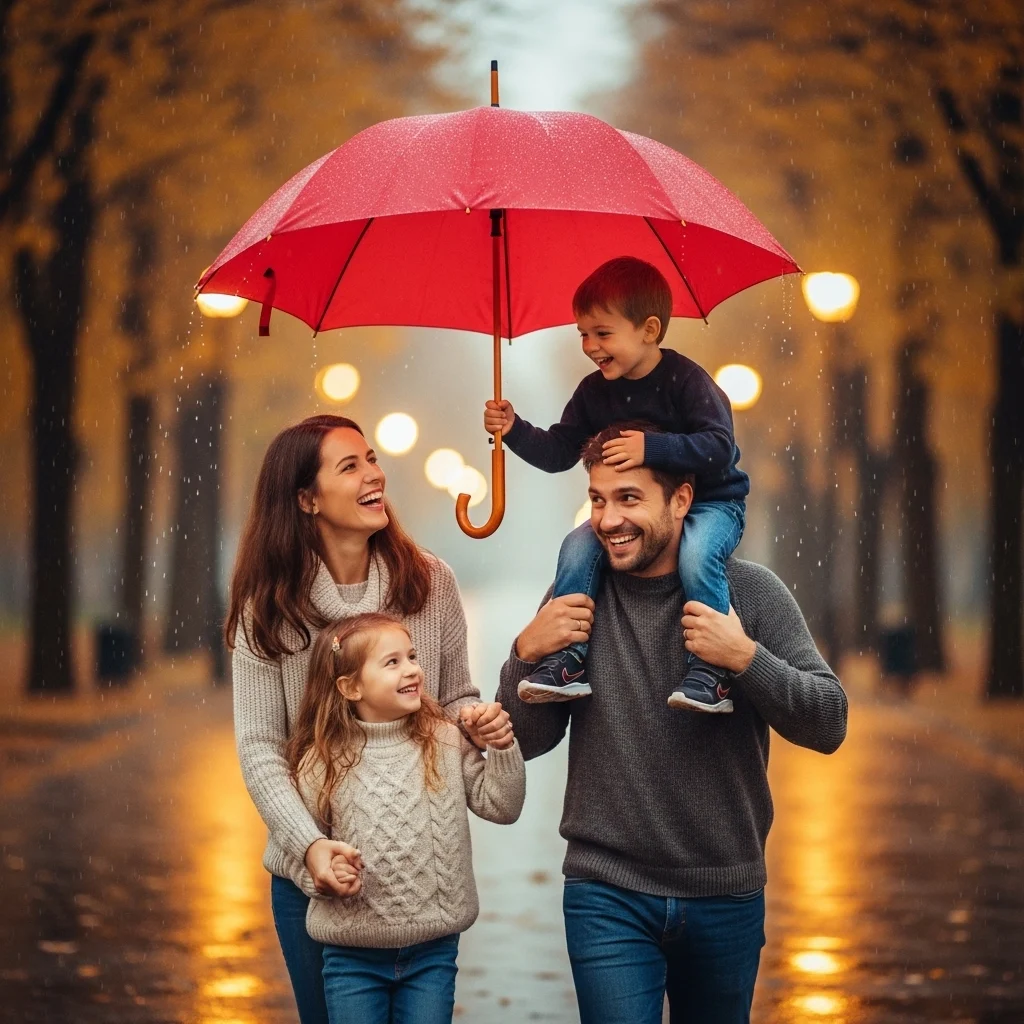 Love and Family Rain Captions for Instagram