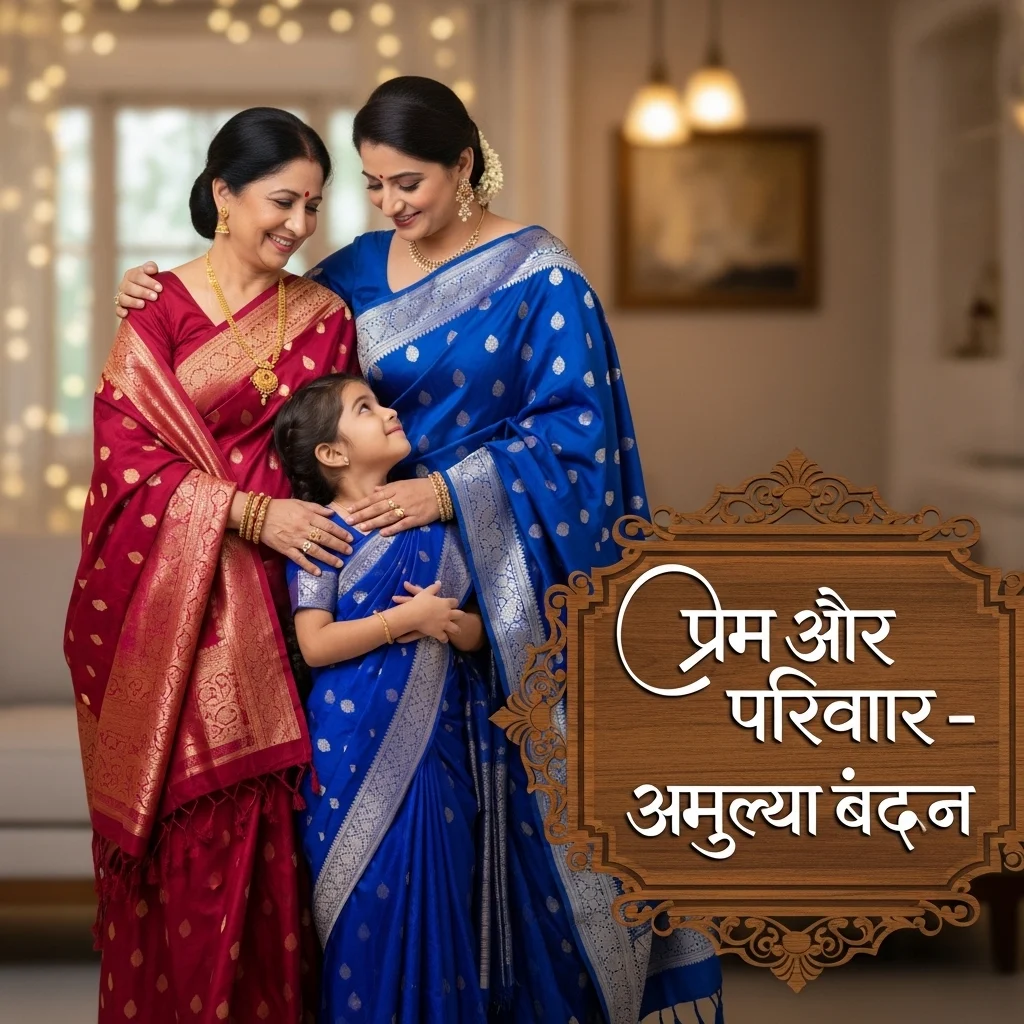 Love and Family Saree Captions in Hindi