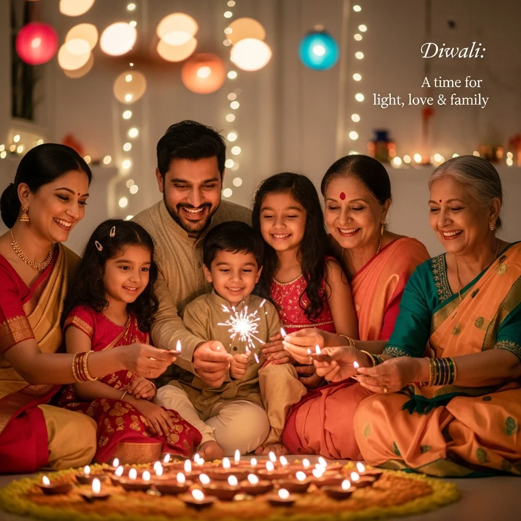 Love & Family Short Diwali Captions for Instagram